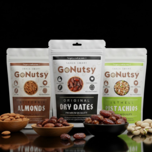 GoNutsy Ultimate Dry Fruits & Superfoods Combo – Almonds, Pistachios & Dry Dates